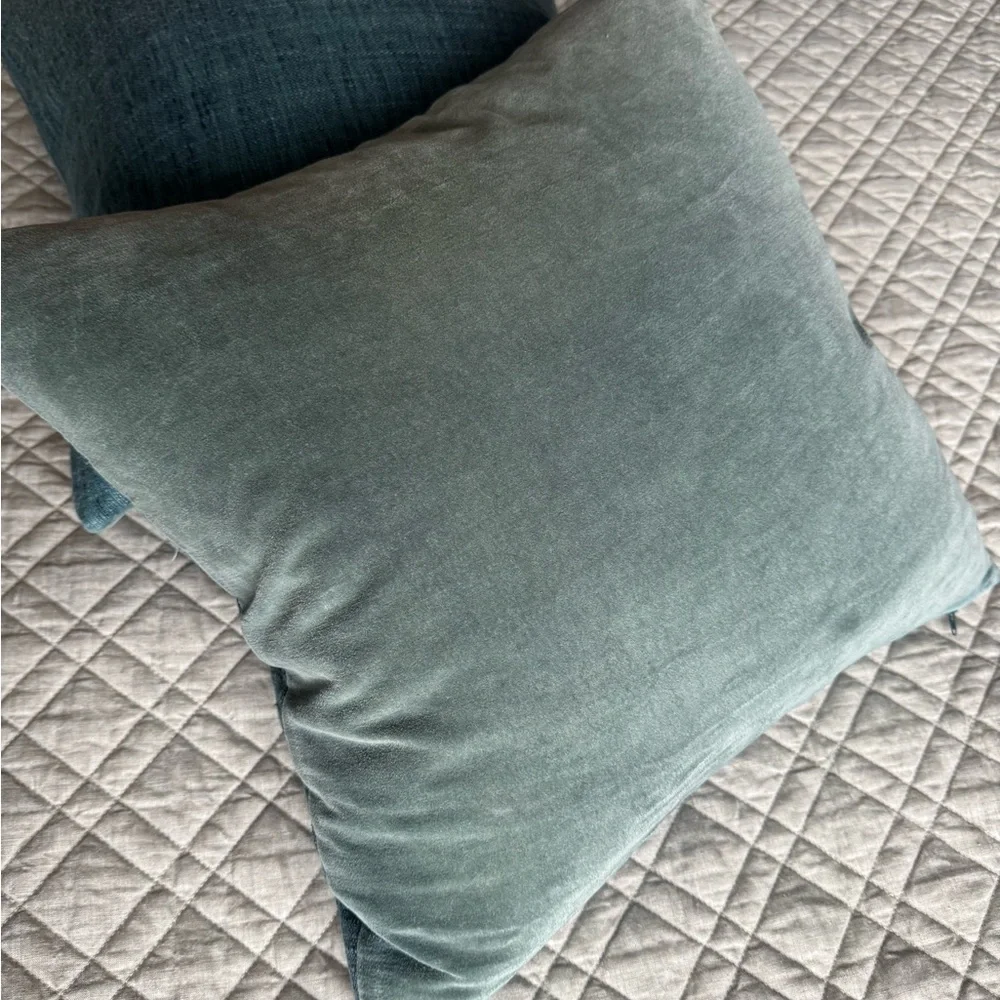 Trevino Teal Pillow with Feather-Down Insert 20